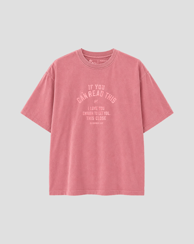 Summer love – RED Washed tee