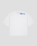 Neckline Detail crop tee – WHITE