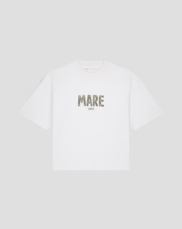 Adhesive effect tee – WHITE