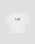 Adhesive effect tee – WHITE