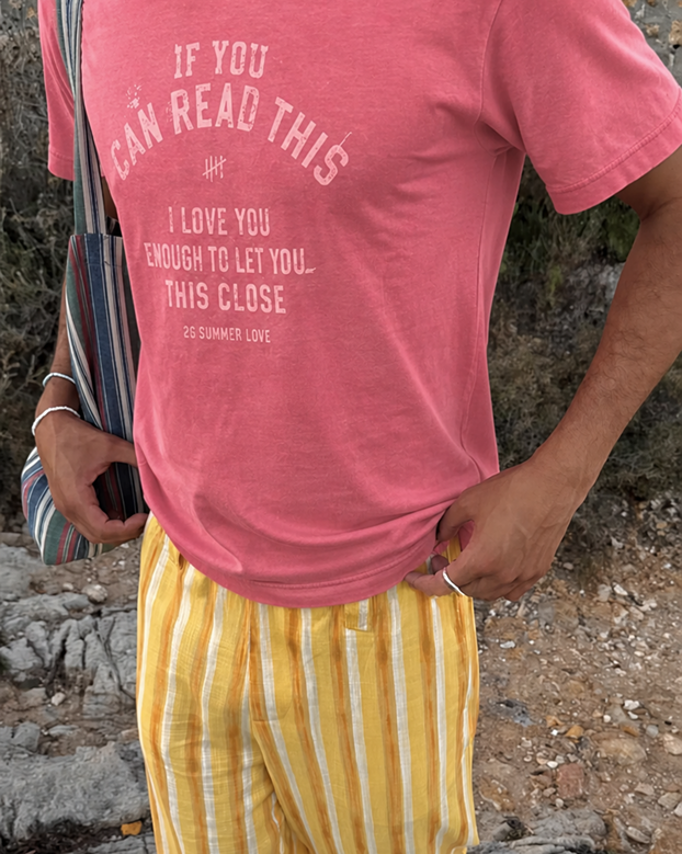 Summer love – RED Washed tee