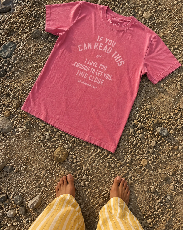 Summer love – RED Washed tee