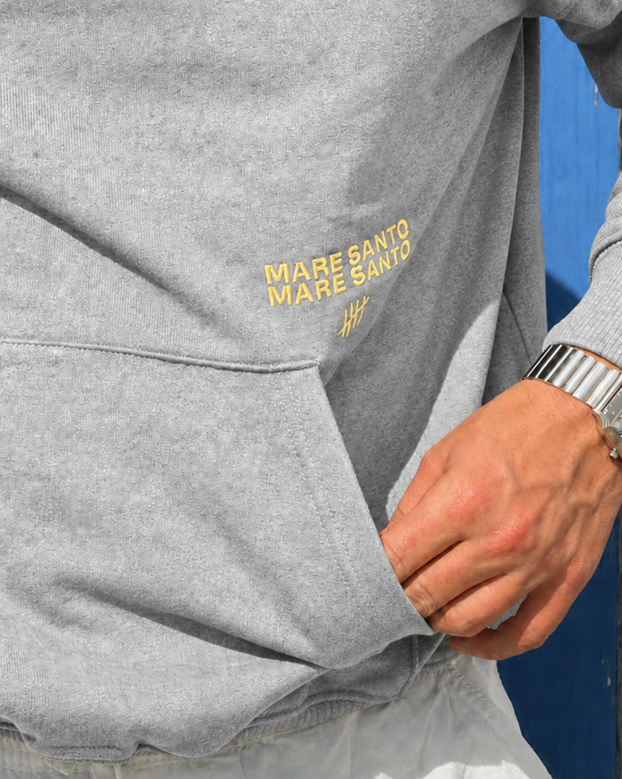 MARE SANTO Boxy Hoodie – Grey