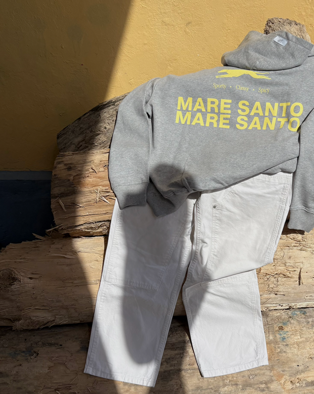 MARE SANTO Boxy Hoodie – Grey