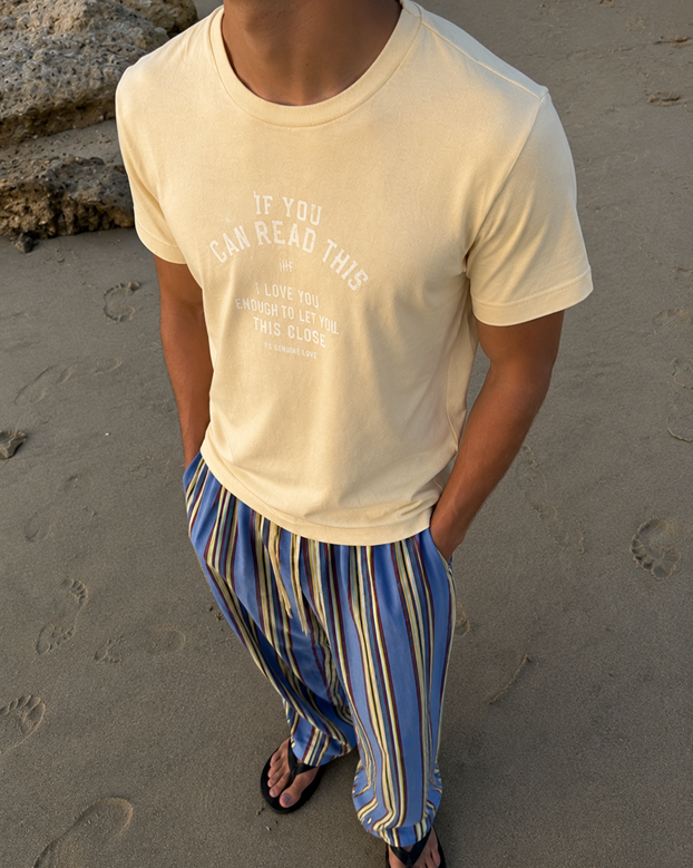 Summer love – buttermilk Washed tee