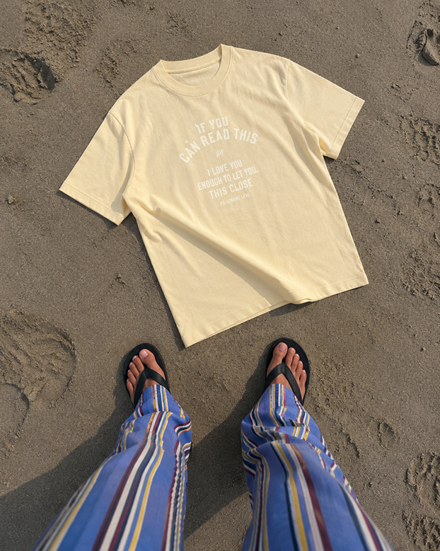 Summer love – buttermilk Washed tee