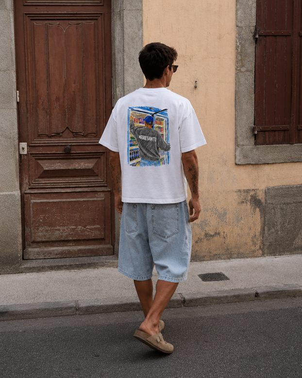 Art department Neckline Detail tee – WHITE
