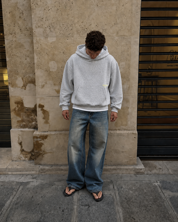 MARE SANTO Boxy Hoodie – Grey